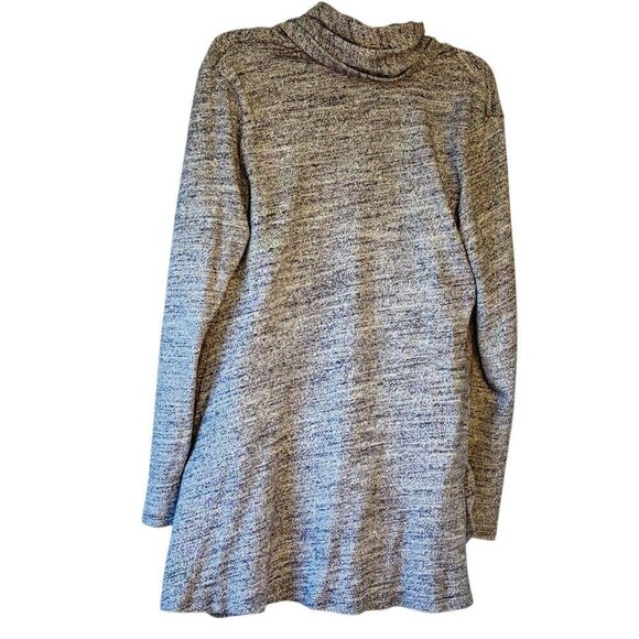 UGG Long Open Cardigan Shawl Collar Slouchy Pockets Navy Heather Lagenlook Small - Picture 5 of 8